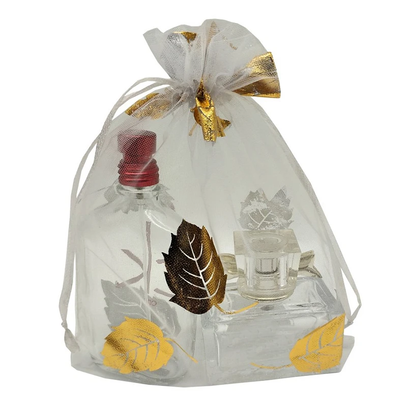 100 шт. 9X12cm Подарочный мешочек из органзы для ювелирных изделий конфетный на