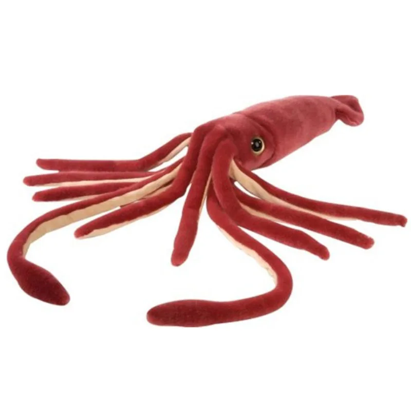 

56cm Full Length Giant Marine Animal Squid Plush Toy Simulation Squid Stuffed Animal Cute Doll Kids Toys Children Birthday Gift