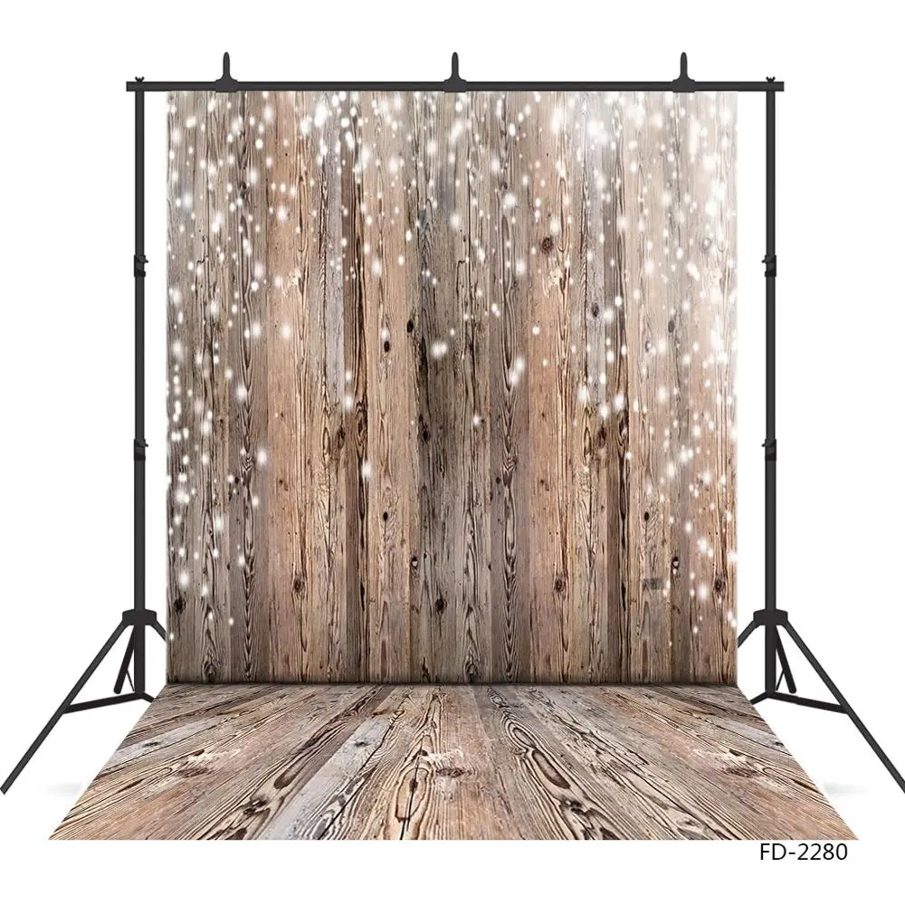 

Wooden Board Floor Wood Wall Glitter Wedding Background Decor For Baby Shower Newborn Photography Backdrop Photo Studio Props