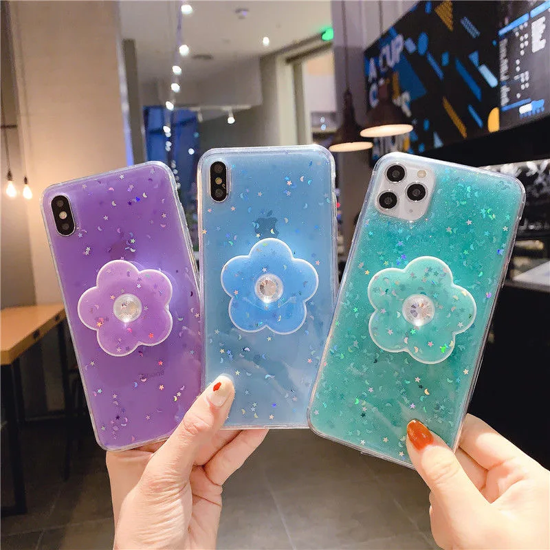 Подходит foriPhone11pro max xs мобильный телефон чехол Hyun же цветок с кронштейном