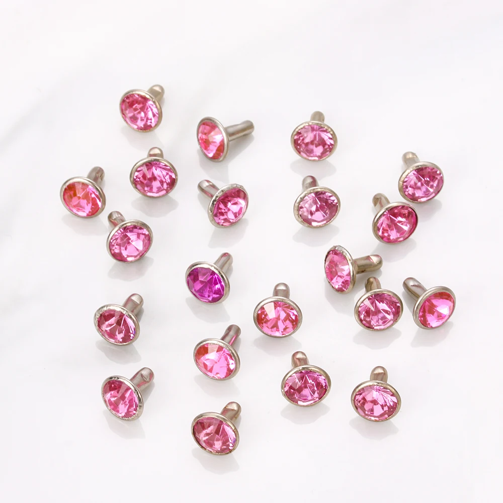 20 комплектов (40 шт.) новых разноцветных заклепки из горного хрусталя сделай сам