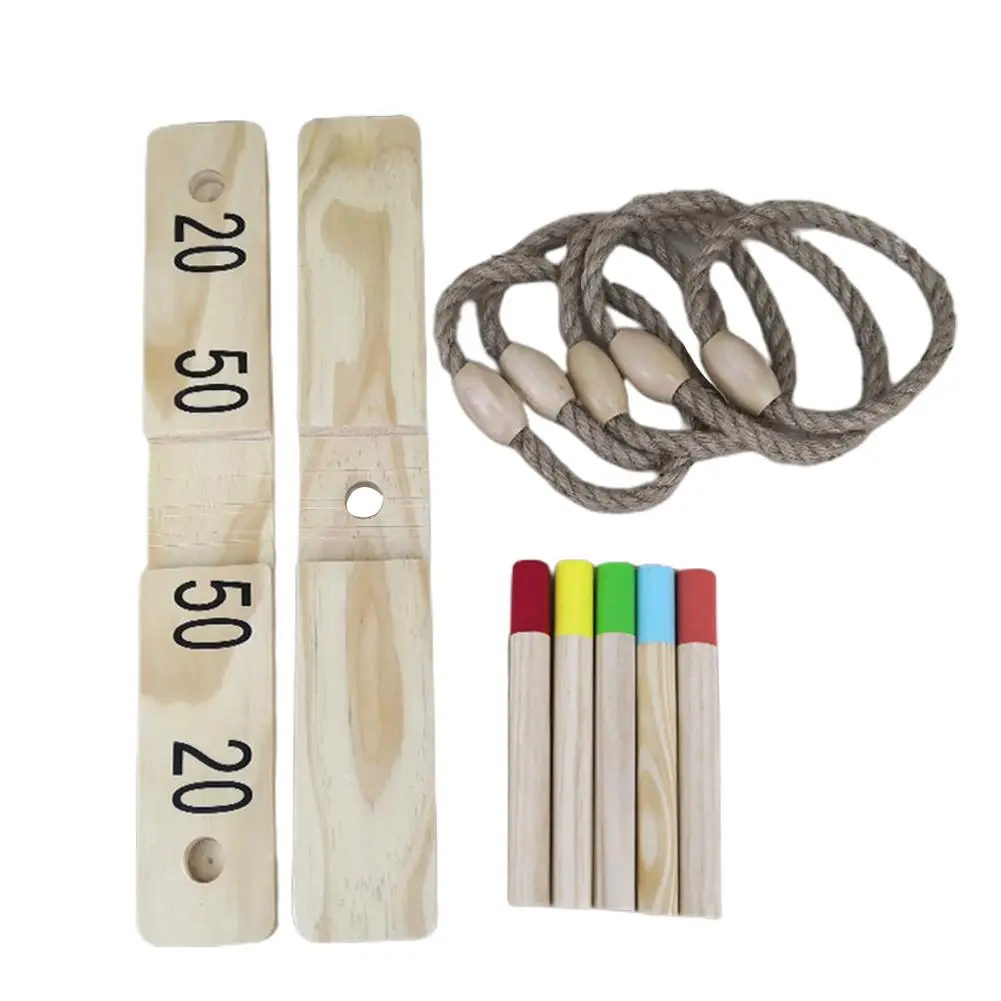 

Outdoor Wooden Ferrule Entertainment Toy Hand-eye Coordination Parent-child Interactive Game Throwing Ferrule