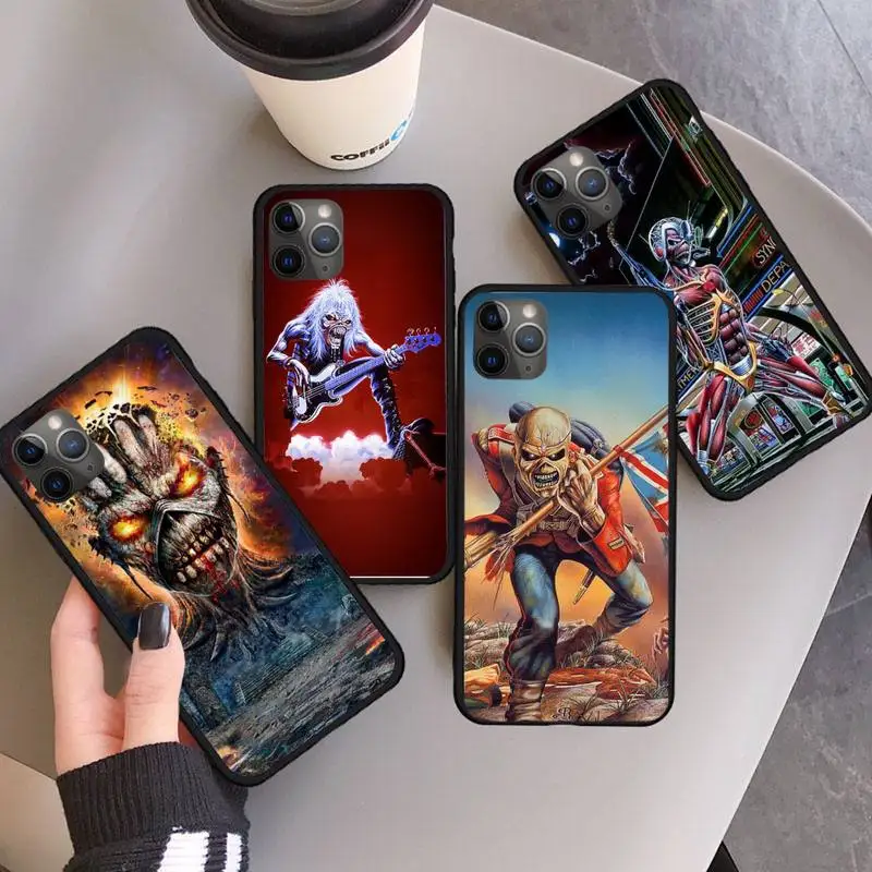 Модный Роскошный чехол Скелет рок-группы для телефона iPhone 13 11 12 14 pro XS MAX X XR