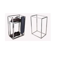 4pcs high quality shoes display stand stainess steel tie bags holder rack fashion clothing accessory windows display prop