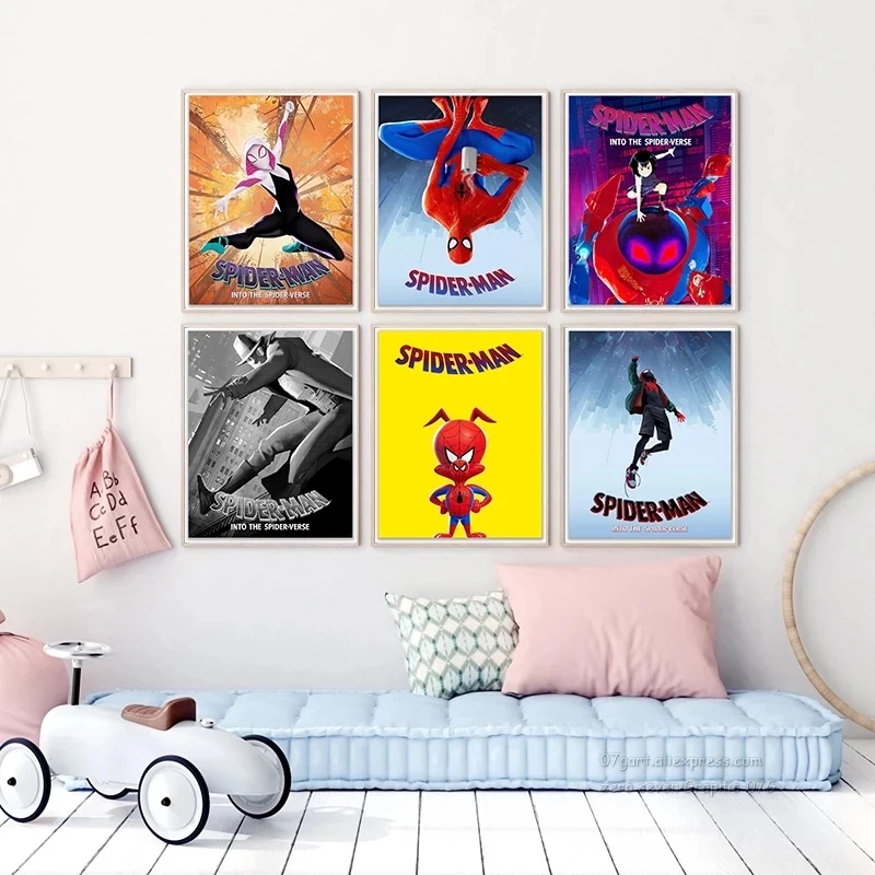 Картина на холсте искусство стену HD печать Marvel Человек-паук домашний декор