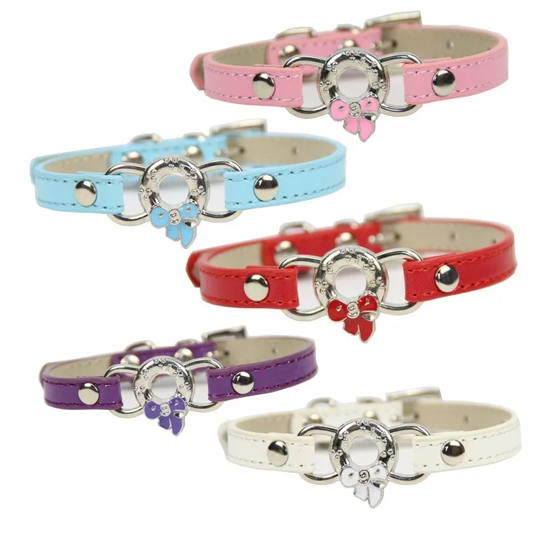 1 шт. Регулируемый ошейник для кошек маленьких собак щенков флокирующих