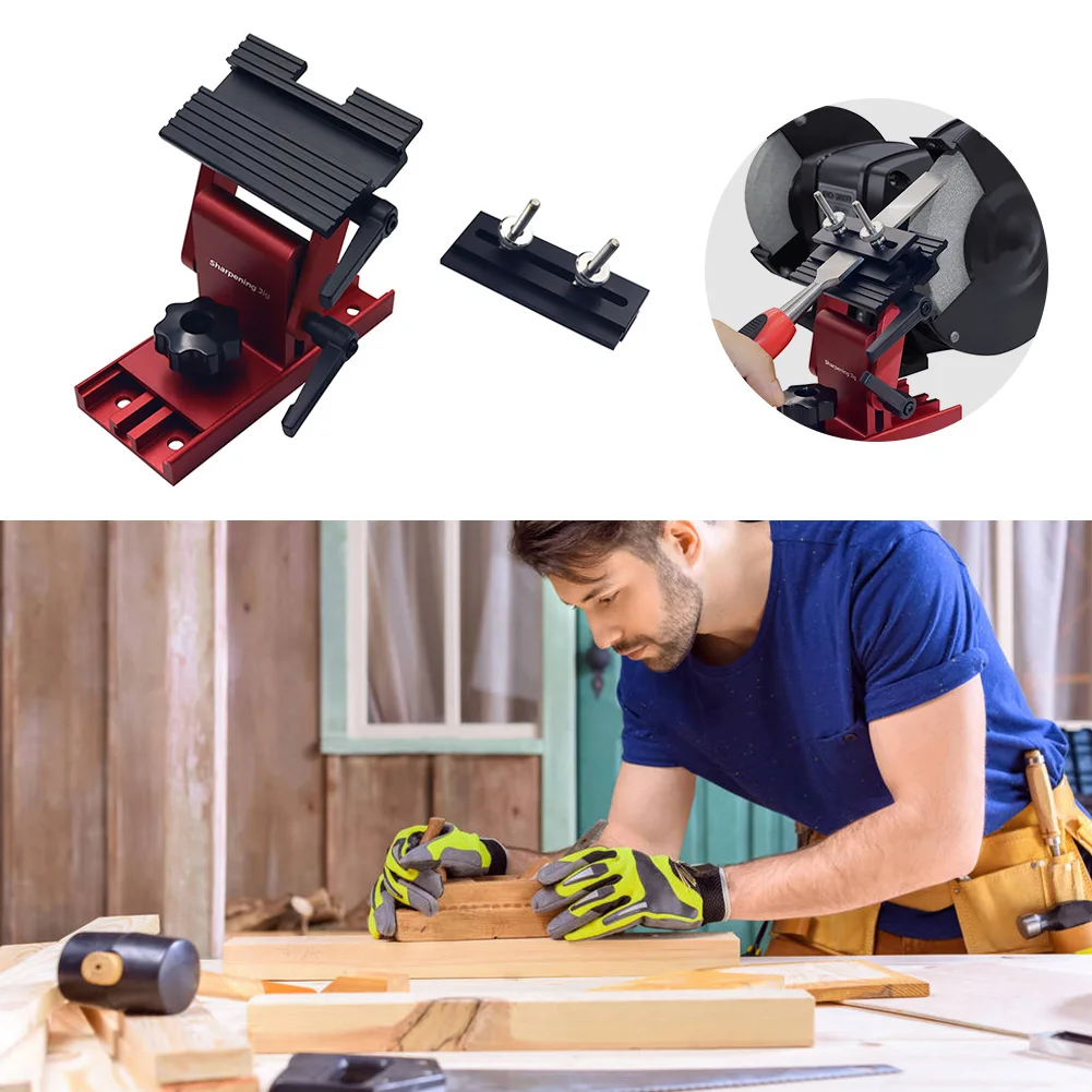 

Universal Aluminium Alloy Knife Sharpening Tool System Holder Clamp Fixed Angle Chisel Sharpener Positioner Woodworking Tools