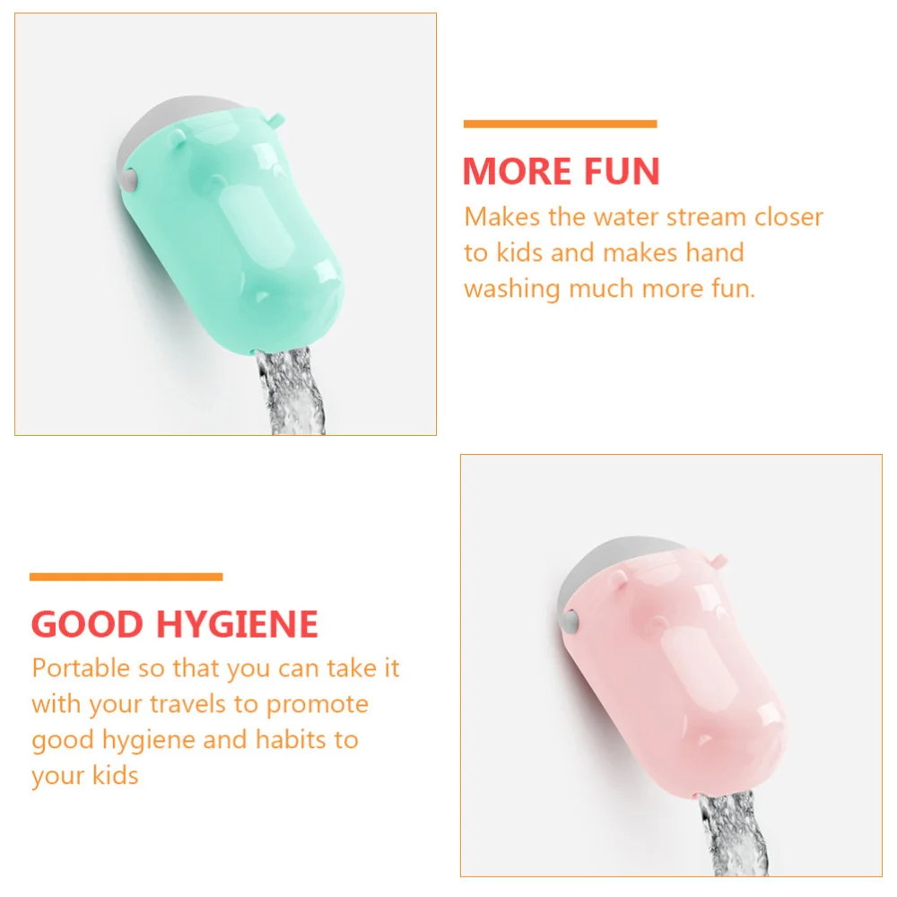 

2pcs Kids Lovely Cartoon Extenders Sink Handle Extenders (+ Green)