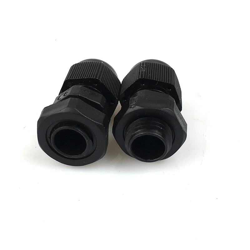 10 шт. PG7 черные пластиковые Водонепроницаемые кабельные сальники|Уплотнения
