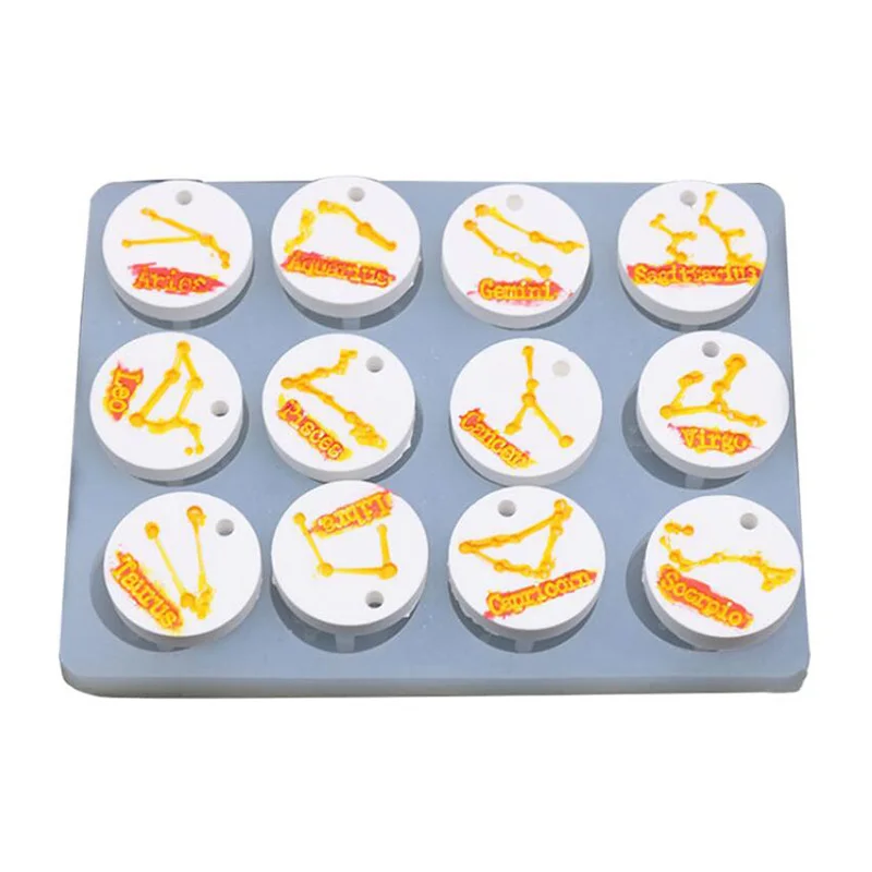 12 Созвездие формочка для силиконовой Подвески ожерелье с подвеской ручной