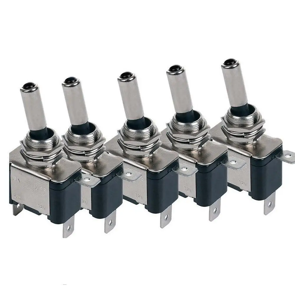 

5Pcs/pack 20A 12V ON/OFF SPST 2Pin Heavy Duty Rocker Switch Car Boat Rocker Toggle Switch Wholesale