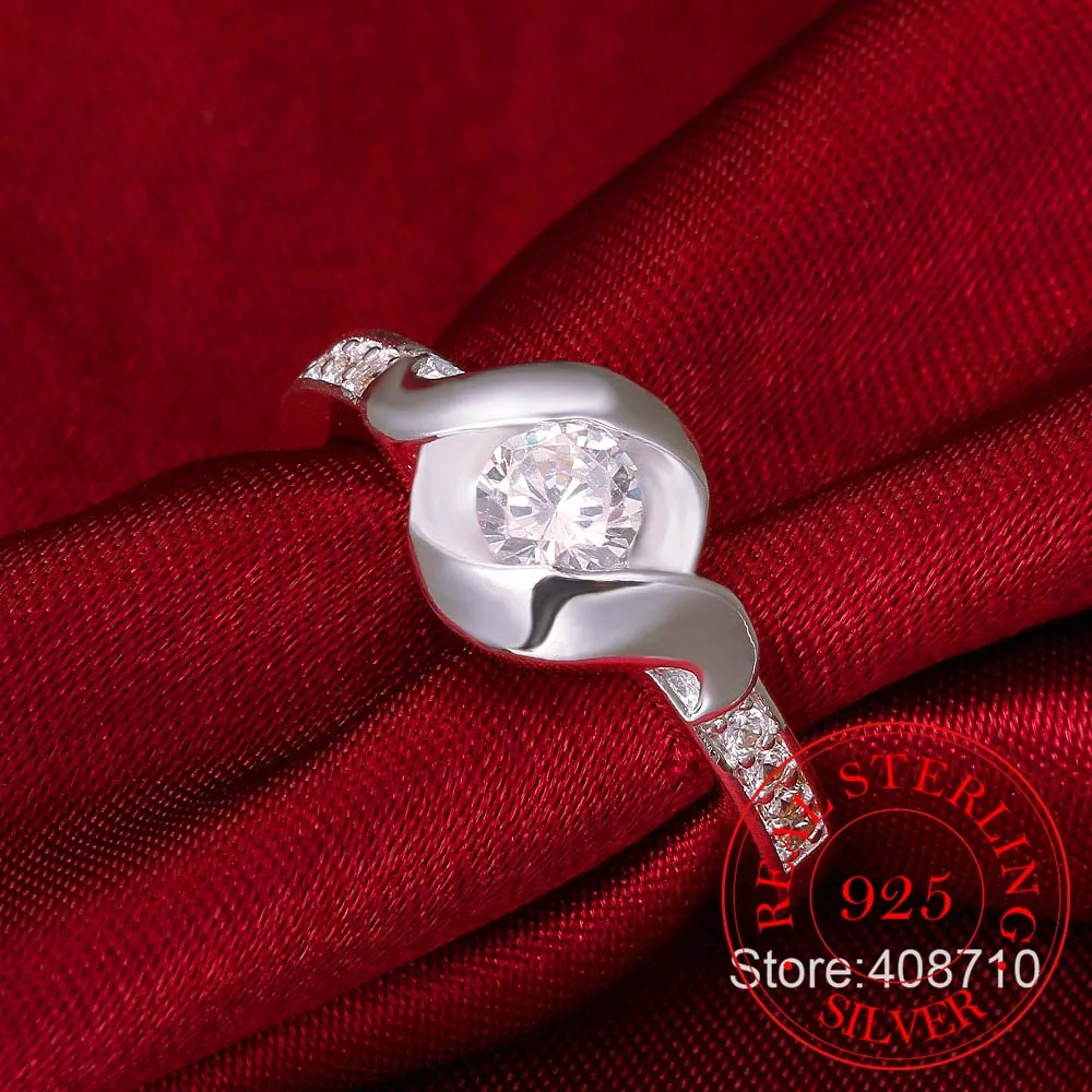 

Classic Engagement Ring New Design AAA White Cubic Zircon Female Women Wedding Band CZ Rings Jewelry