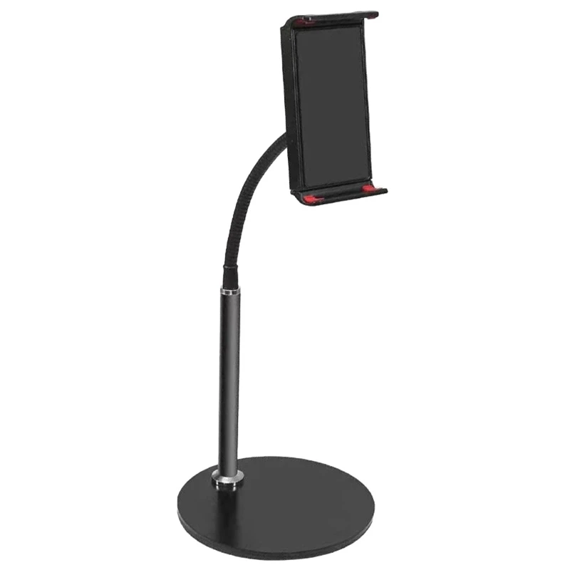 

Tablet PC Desktop Stand 360 Degree Adjustable Hose 11.5-18.5cm Mobile Phone Tablet Online Lesson Learning Live Broadcast
