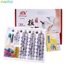 Китайские медицинские вакуумные присоски для массажа от целлюлита, иглоукалывания, баночный терапевтический набор Массажер для физиотерапии для тела, вентоза