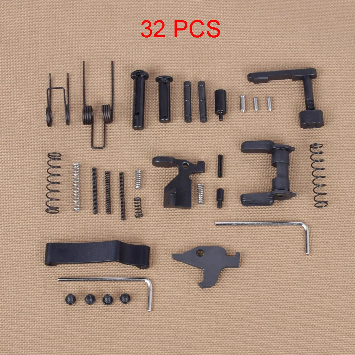 

Tactical 32Pcs AR15 Whole Lower Pins Springs Kit And Detents .223 5.56 Selector Magazine Catch Rifle Hunting Accessories