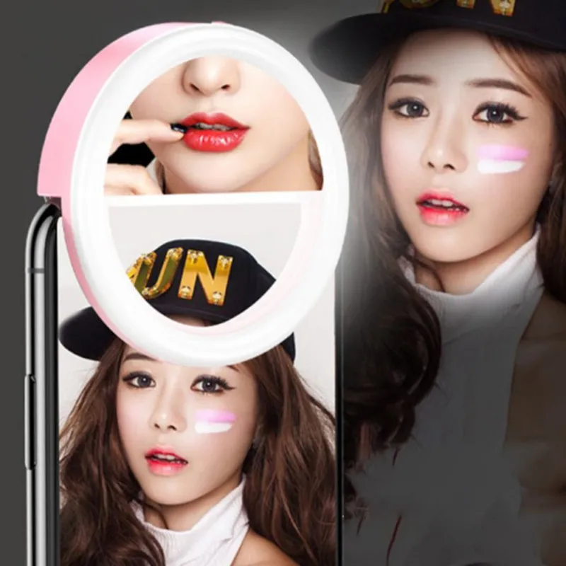 Быстрая доставка Кольцевая вспышка для селфи с зажимом мобильного телефона 3