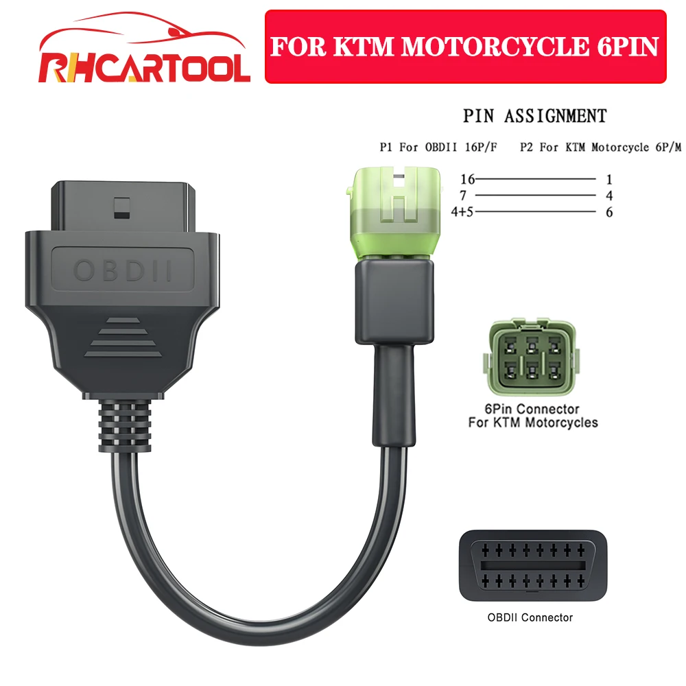 2021 OBD2 кабель мотоцикла для KTM 6 pin код YAMAHA 3pin 4pin Suzuki Pin вилкой/корейский