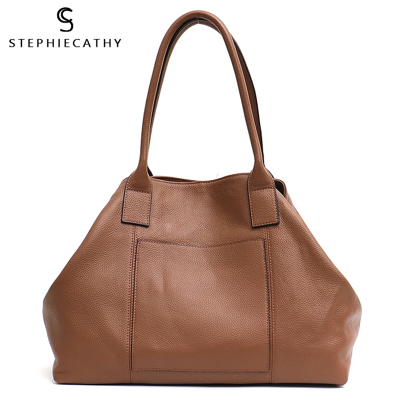 SC Роскошная большая сумка из натуральной кожи для женщин качественная женская на