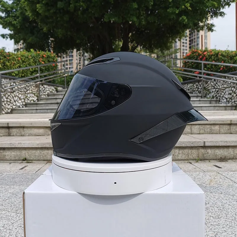 Новое поступление мотоциклетный шлем унисекс Полнолицевой шлем casco зимний сезон Безопасный черный шлем dot утвержден
