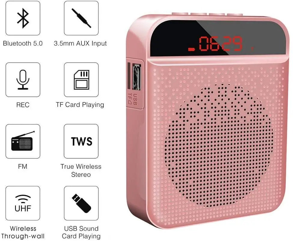 Портативный беспроводной усилитель голоса Bluetooth громкий динамик МегаФон с