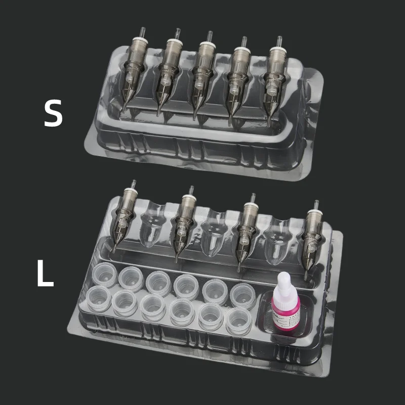 20 шт одноразовые татуировки картридж держатель игл лоток Прозрачный Пластик