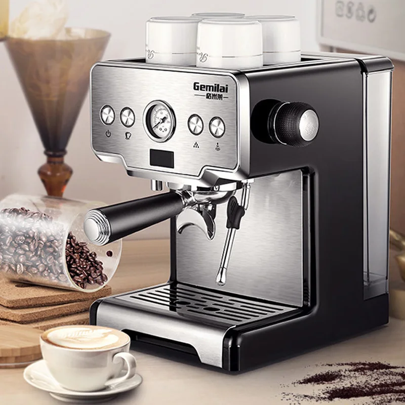 

Espresso 15bar, semi-automatic pump, cappuccino type, milk bubble machine, home, CRM