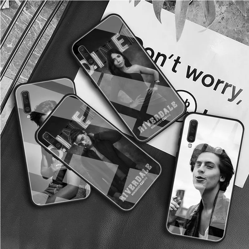American TV Riverdale Series Cole Sprouse Tempered Glass Phone Case for Samsung Galaxy A10E A10S A20E A20S A40 A50 A60 A70 A80