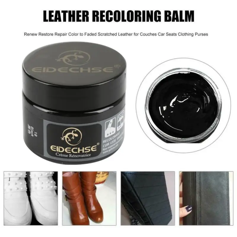 

50ml Leather Repair Filler Kit Restore Renew Car Seats Sofa Shoe Scratch Scuffs Repair Cream Furniture Complementary Color Paste