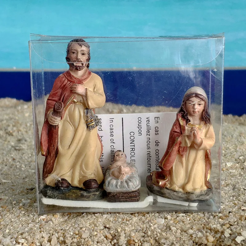 Набор для песочного стола с изображением Иисуса рожденного ребенка отца мамы