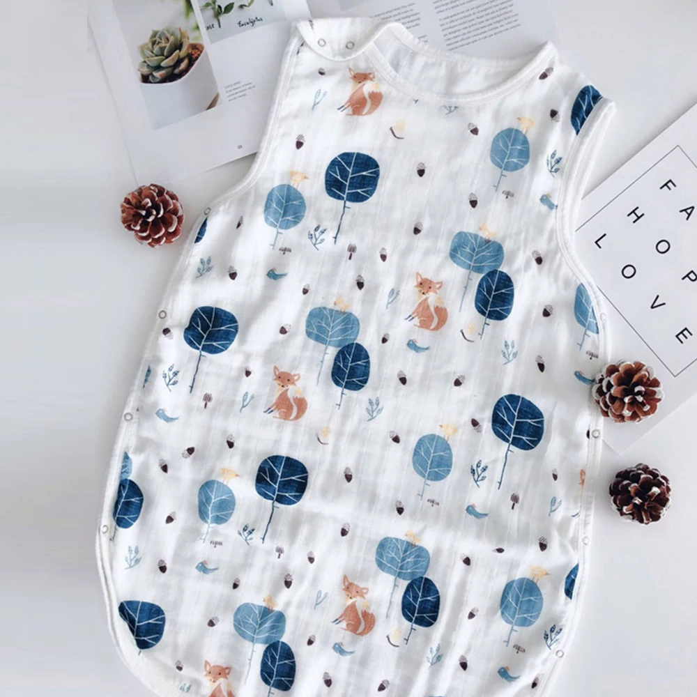 Спальный мешок для малышей четырехслойное одеяло из хлопчатобумажной Марли и