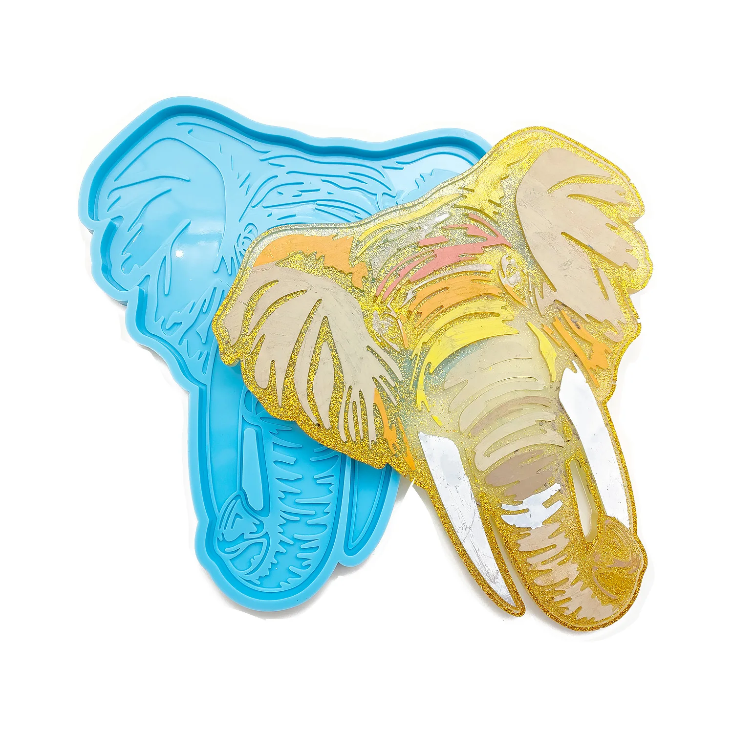 

Silicone Elephant Table Mat Mold DIY Coaster Mold Shiny Elephant Mold For Home Decoration 10385550