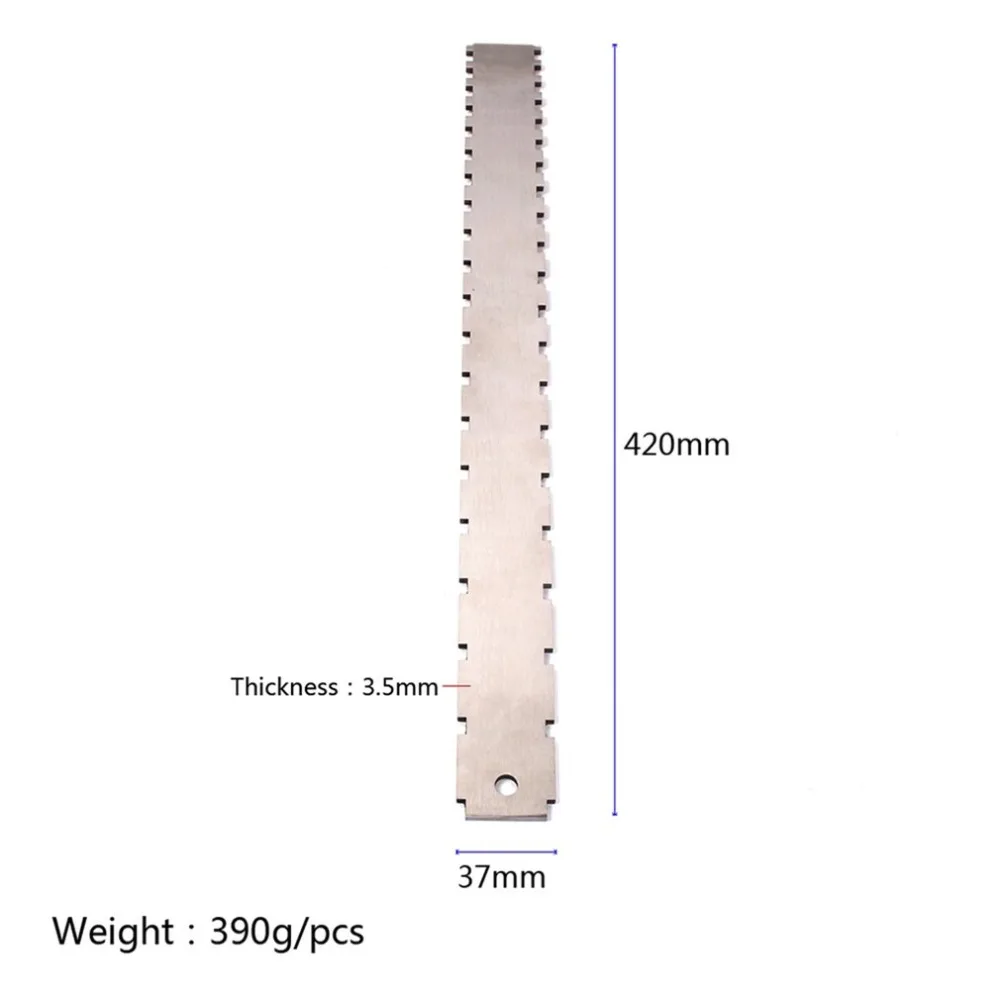

Guitar Neck Notched Straight Edge Luthiers Tool with String Action Ruler Gauge for Gibson 24.75 Inch and Fender 25.5 Inch Electr