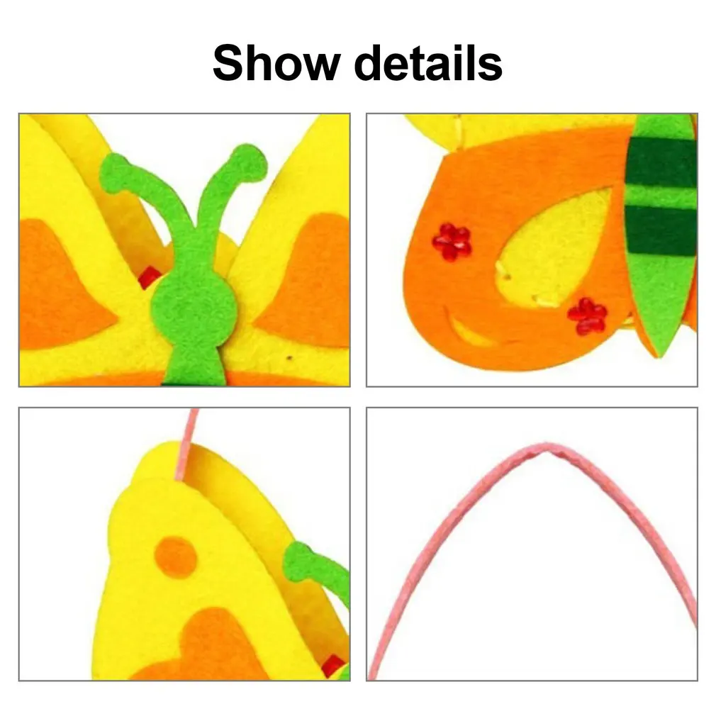 Lovely DIY Non Woven Cloth Cartoon Bag Kids Children Kindergarten Art Class Felt Craft Handbag Sewing Kit | Дом и сад