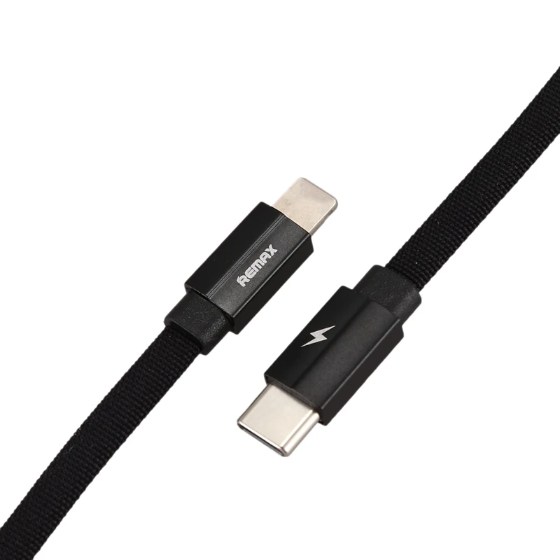REMAX RC-094C 1 метр USB Type C к кабель для IPhone Xs Max Xr X 8 7 6 6S Plus 5 5S Se быстрая Синхронизация