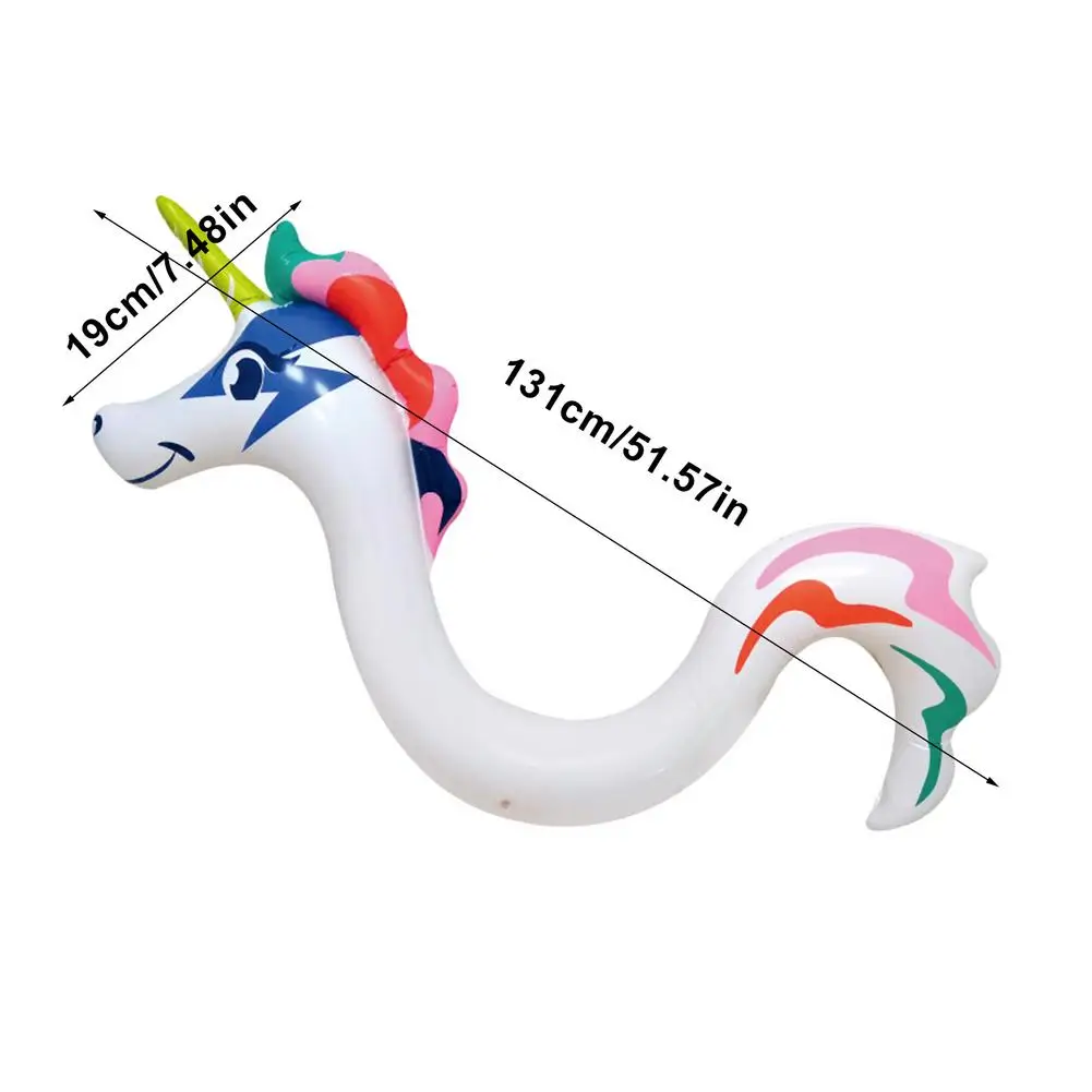 

3D Animal Swim Pool Floating Toy Hippocampus Floats Flamingo Swimming Ring Unicorn Inflatable Pool Float Child&Adult Water Toys
