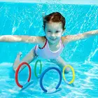 Плавательный бассейн, круг для дайвинга, пластиковое портативное кольцо для плавания и дайвинга для детей, подарок для родителей и детей, детские летние игрушки