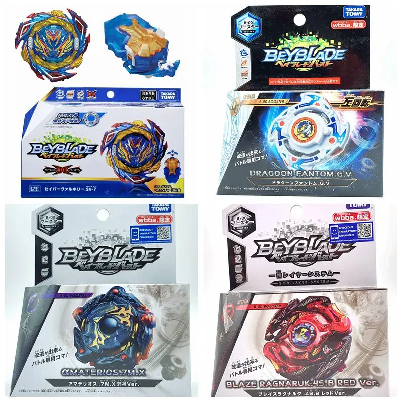 

4 шт./лот Подлинная Takara Tomy Beyblade Burst B-187 Starter Saber Valkyrie.Sh-7 бустер как детские игрушки