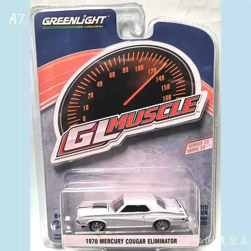 

Greenlight CARS 1/64 Limited 1970 MERCURY COUGAR ELIMINATOR Collector Edition Metal Diecast Model Car Kids Toys Gifts