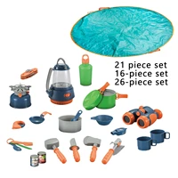 kids camping set with tent camping gear tool pretend play set for toddlers kids boys girls outdoor toy birthday gift