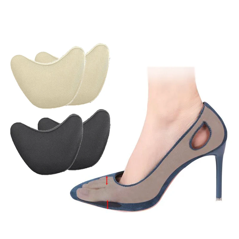 

1Pair Half Forefoot Insert Toe Plug Cushion Protector Big Shoes Toe Front Filler Foot Care Tool