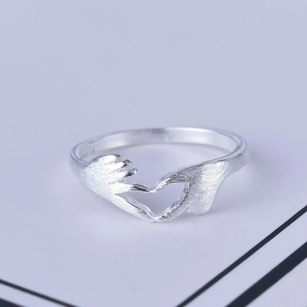 Креативные простые кольца для свадьбы помолвки влюбленных невесты с сердцем