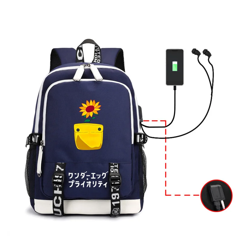 

Вместительный рюкзак с USB-разъемом для мальчиков и девочек, с принтом аниме