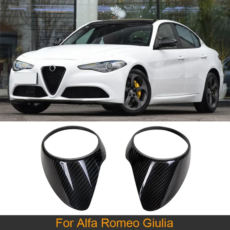 

Car Rear Seat Air Vent Cover Trim For Alfa Romeo Giulia 2017-2021 Carbon Fiber Interior Trims Stickers Covers Trims Accessories