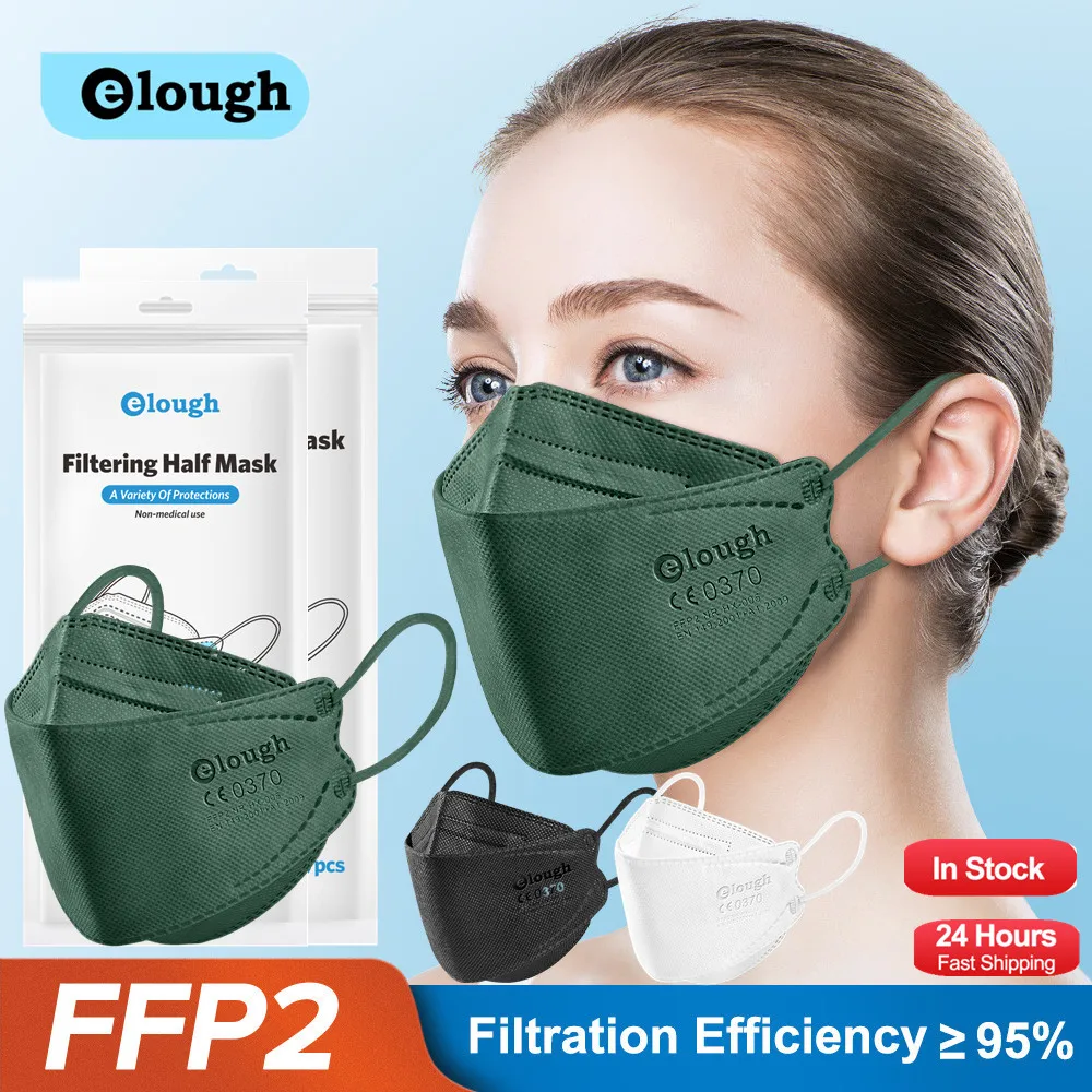 Elough гигиеническая маска черная для лица многоразовая ffp2 kn95 fpp2 | Безопасность и