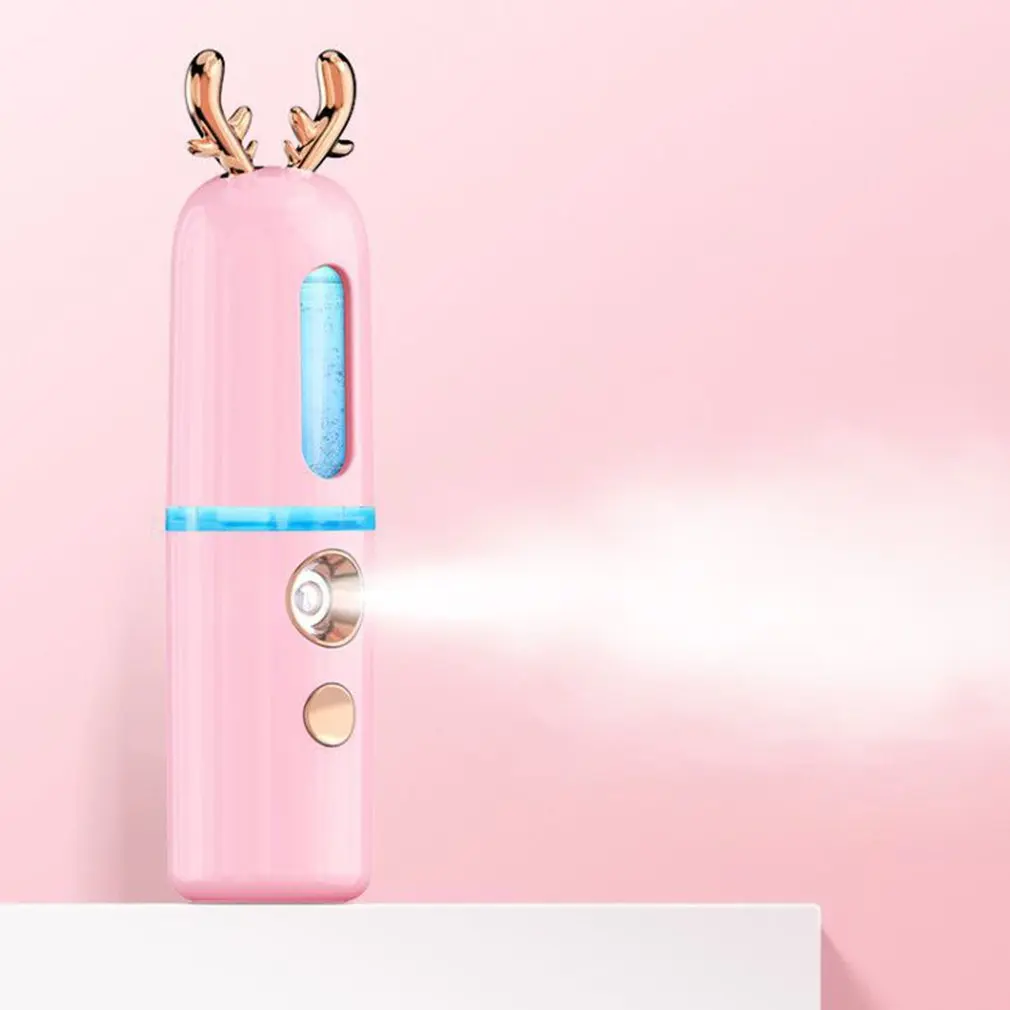 

Water Meter Nano Sprayer Deer Spray Machine Negative Ion Nano Handheld Nebulizer Steam Face Moisturizing
