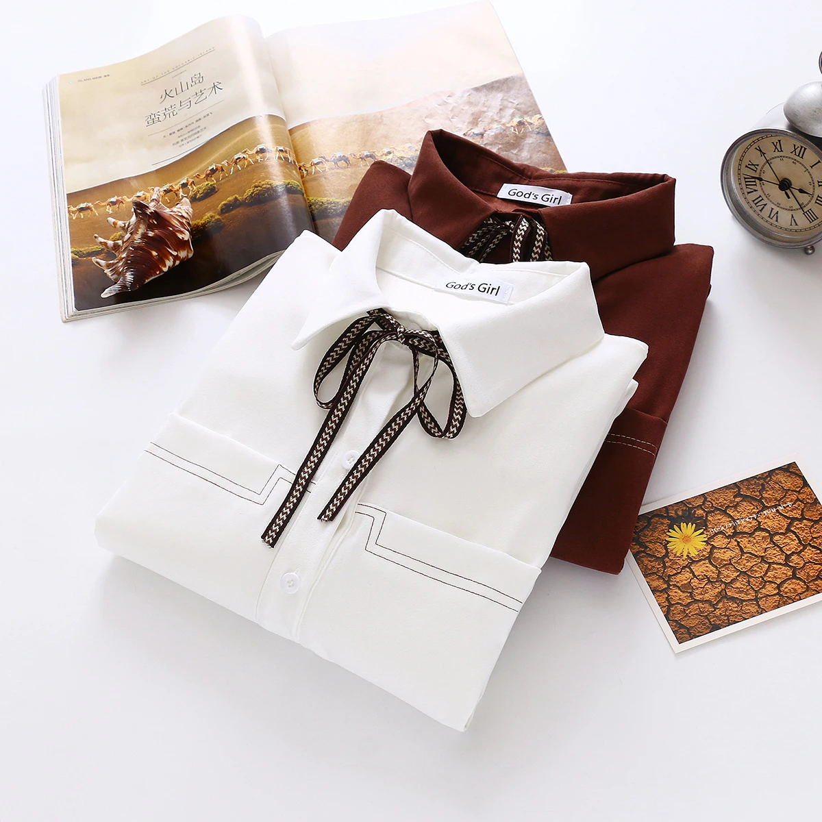 Женская офисная блузка Tonglord с длинным рукавом женские рубашки осень весна 2020