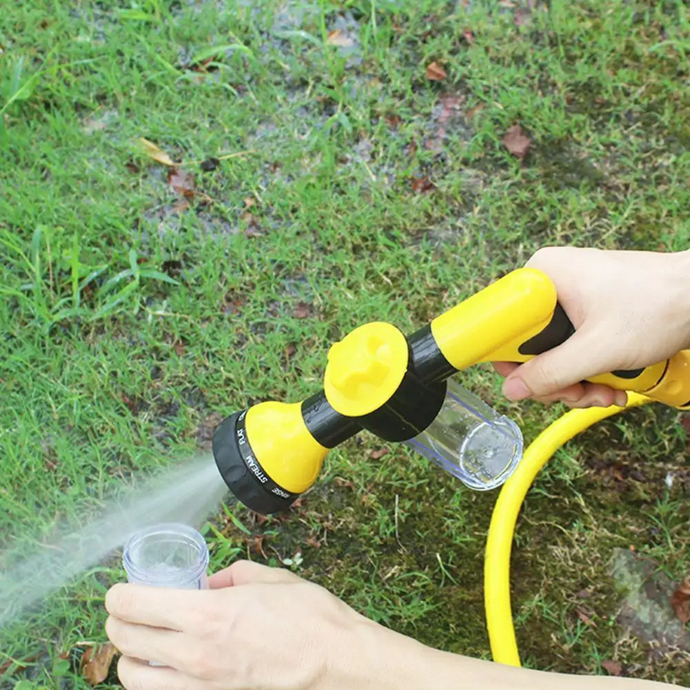 Car Washing Water Gun Multi-function 8 Patterns Portable Sprayer Cleaning Foam Washer Cleaner Soap Tool D1E5 | Дом и сад