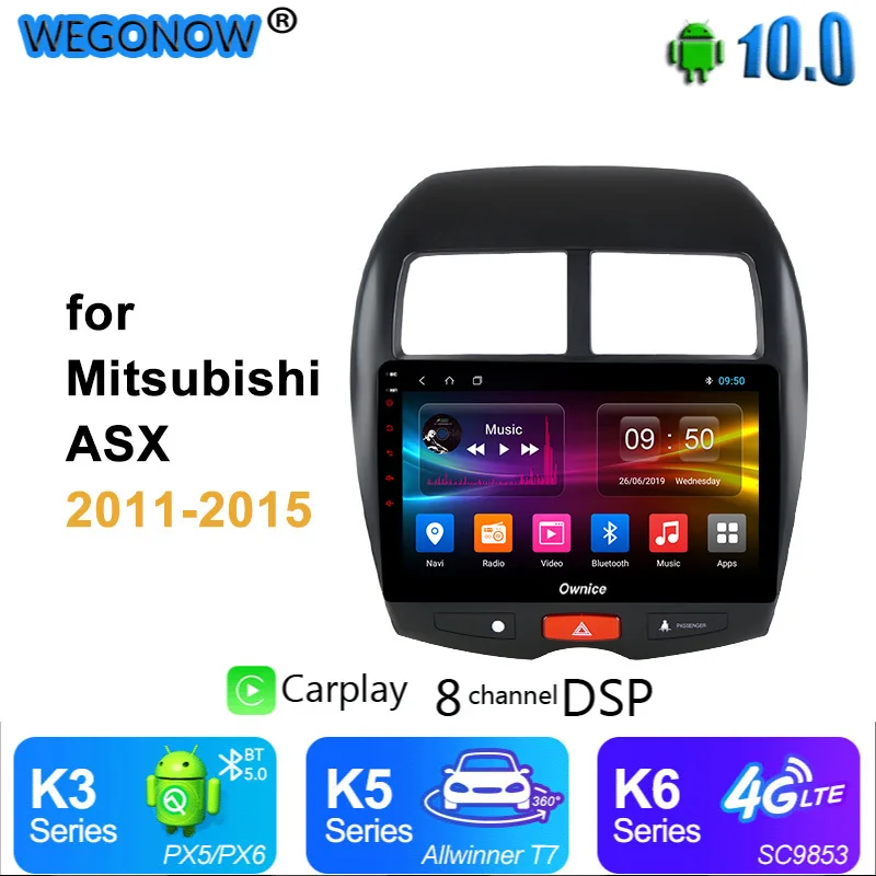 Автомагнитола Ownice 2 din 4 + 64 ГБ Android 10 навигация GPS 360 DSP SPDIF carplay для Mitsubishi ASX 2011