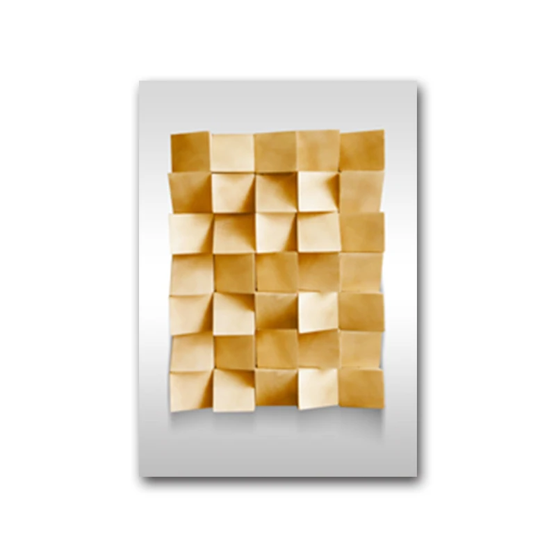 

Nordic Morden Abstract Golden Geometric Art Wall Canvas Painting Print and Poster Decoration for Living Room Bedroom Home Decor