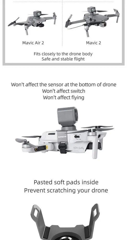 Беспилотный летательный аппарат светильник Предупреждение судоходство для